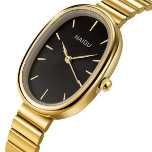 vintage small round women's watch, elegant and versatile quartz watch